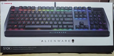 Alienware AW510K RGB DARK wired mechanical Cherry keyboard SEALED IN BOX - Image 1 of 4