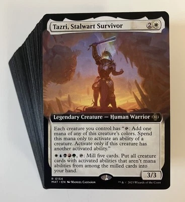 MTG Magic The Gathering Tazri, Stalwart Survivor Budget 100 Card Commander Deck - Image 1 of 4