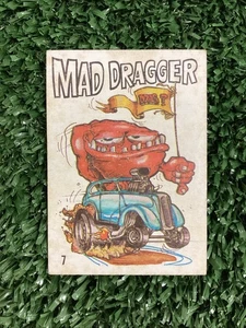 1969 Donruss Odd Rods #7 Mad Dragger Sticker Card Free Shipping! - Picture 1 of 2