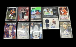 Sports Card Lot Baseball Football Basketball Autos Numbered 10 cards - Picture 1 of 1