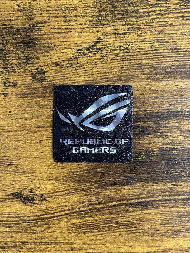 1x Asus ROG Prismatic Desktop / Laptop Custom Sticker Label (NEW) - Image 1 of 2