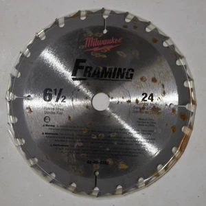 Hoja de sierra de muesca delgada inalámbrica Milwaukee 48-40-4108 6-1/2" x 24 dientes - caja abierta - Imagen 1 de 2