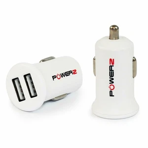 Powerz 2,4 Amp Dual USB Port Auto Ladegerät - Weiß - Bild 1 von 1