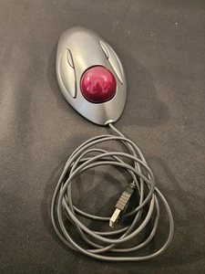 Logitech T-BC21 Wired USB Ergonomic Marble Track Ball Mouse - Picture 1 of 8