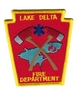 *SELTEN AKTUELL* Lake Delta ~ Rom (Oneida Co) NY New York Fire Dept. patch - NEU! - Bild 1 von 1