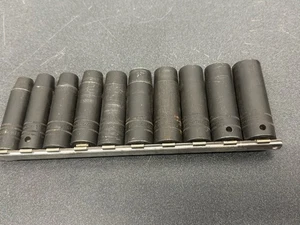 Snap On 10 Piece Deep Impact  Socket Set 10mm - 19mm 1/2 Drive - Bild 1 von 12