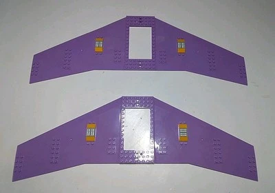 2 Lego Avión Ala Placa 20 x 56 x 2/3 Mediano Lavanda 93541 Friends Aeropuerto Foto 1 de 3