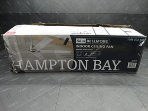 Hampton Bay Bellmore 56" Indoor Brushed Nickel Ceiling Fan w/DC Motor 1008503130 - Picture 1 of 12
