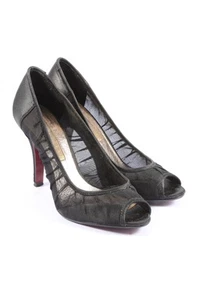 BUFFALO LONDON Tacones con punta abierta Mujeres Tacones Talla EU 37 negro - Imagen 1 de 5