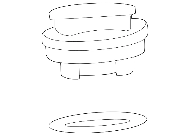 Tapa de llenado original Volkswagen 06C-103-485-N Foto 1 de 4