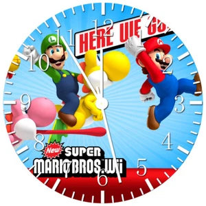 Super Mario Games Frameless Borderless Wall Clock Nice For Gifts or Decor X10 - Picture 1 of 1