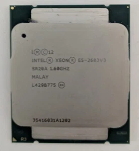 CPU Intel Xeon E5-2603V3 6core 1.60Ghz 85W Socket LGA2011-v3 Chipset Intel X99 - Foto 1 di 1