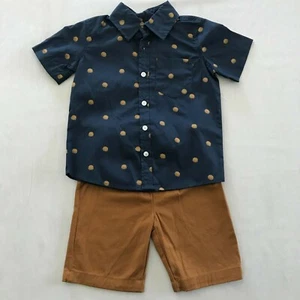Alex & Jack 2 Piece Button Down w/ Shorts, Size 5 - Picture 1 of 10