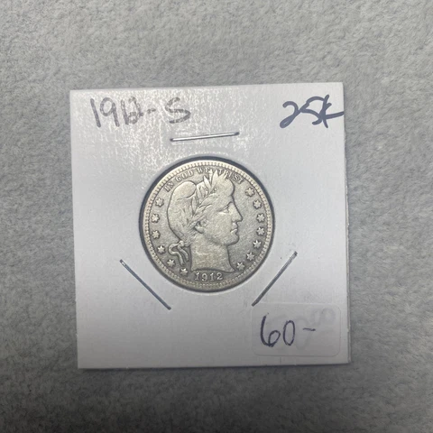 1912-S 25C Barber Quarter Cover