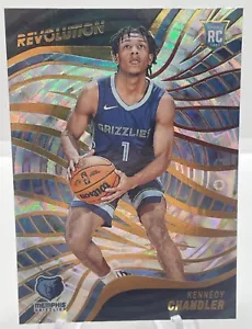 2022-23 Panini Revolution - Rookies Fractal #129 Kennedy Chandler (RC) - Picture 1 of 2