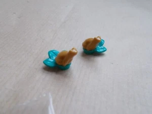 2X NEW LEGO HALLOWEEN GOLD FROGS ON DARK LILY PAD LEAVES HARRY POTTER PEARL GOLD - Picture 1 of 2