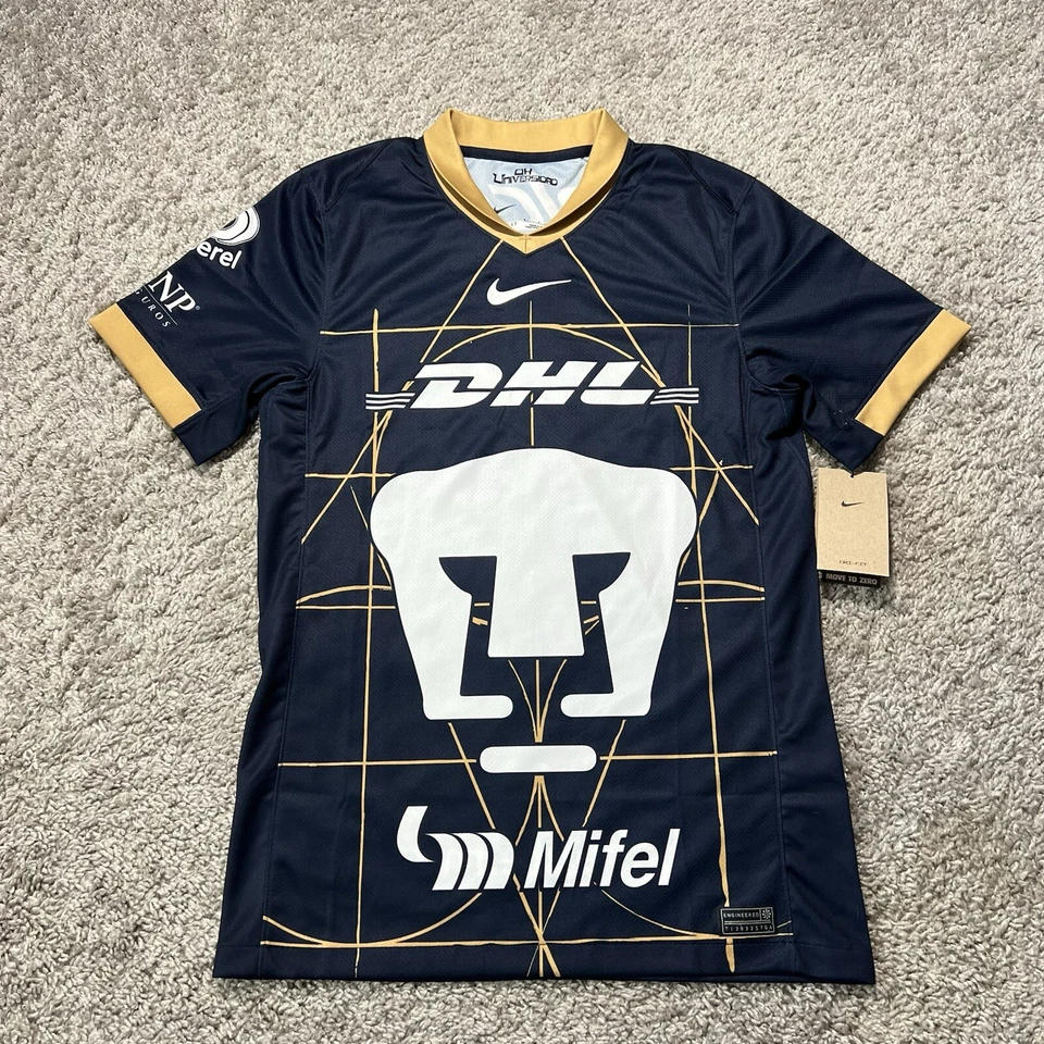 Nike UNAM PUMAS 23/24 Stadium Away Soccer Jersey DX2769-451 Kids Size M