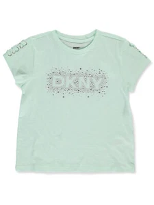 DKNY Girls' Splatter T-Shirt Color: light pink Size: 12 - Picture 1 of 5
