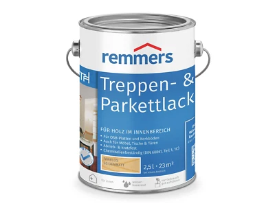 Remmers Treppen- & Parkettlack Lack 2,5 l seidenmatt farblos - Bild 1 von 3