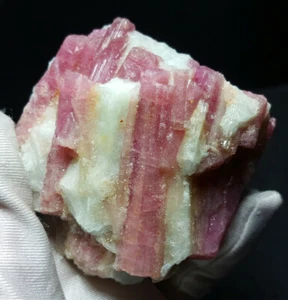 TOP 294,8G Natur Pflaumenblüte Turmalin Kristall Berg Exemplare AB152 - Bild 1 von 12