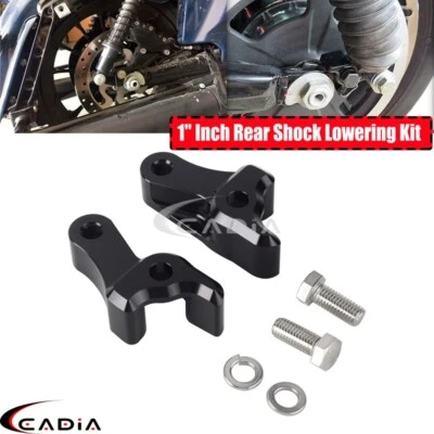 1" Inch Rear Drop Shock Extenders Lowering Kit For Harley Touring Electra Glide - Image 1 of 4