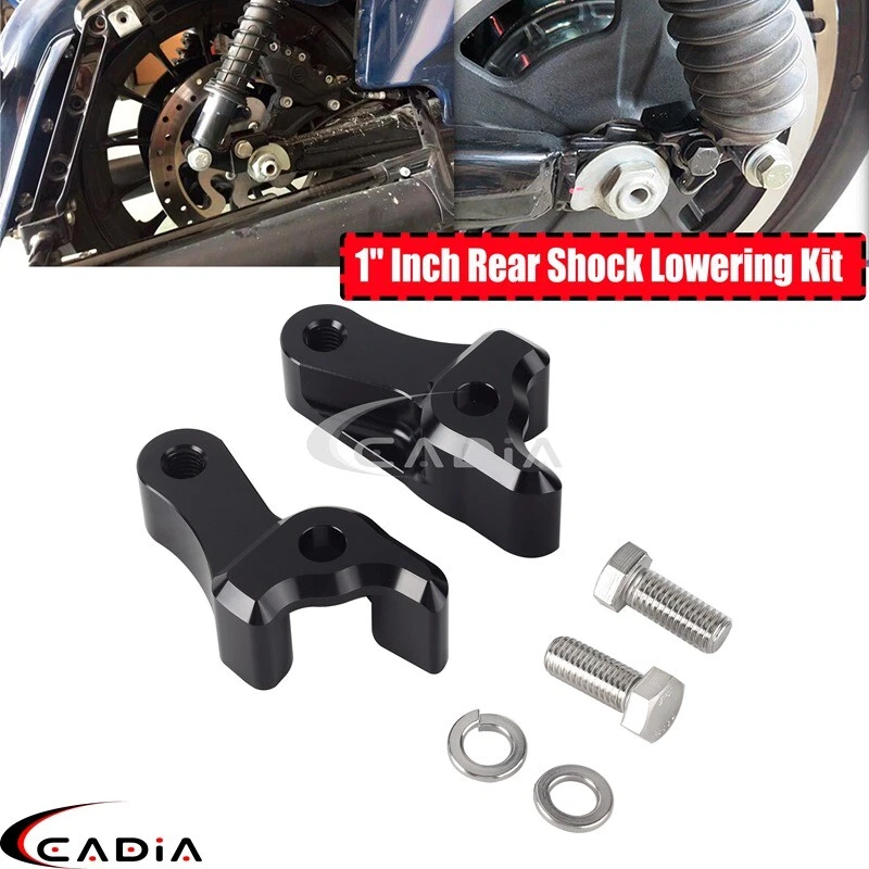 1" Inch Rear Drop Shock Extenders Lowering Kit For Harley Touring Electra Glide - Image 1 of 4
