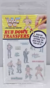 1990 Colorforms #8927 New Package WWF Rub Down Transfers Hulk Hogan, Macho Man++ - Picture 1 of 4