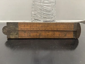 Vintage Chapin-Stephens No. 36, !/2 Boxwood Folding Rule with Caliper - Picture 1 of 4