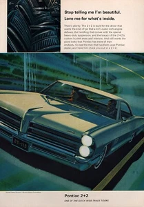 1965 Pontiac Catalina 2+2 "Love Me" Original Rare Color Ad - Picture 1 of 1