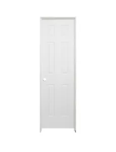 34" X 80" 6- Panel Interior Prehung Right Hand Flat Jamb - Picture 1 of 1