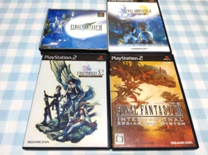 Lot 4 Final Fantasy 7 X X-2 XII International Zodiac set PS2 Japan Tested - Picture 1 of 3