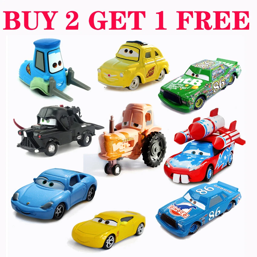 1:55 Diecast Disney Pixar Cars Model Car Lightning McQueen Gift Toys Lot Loose - Image 1 of 4