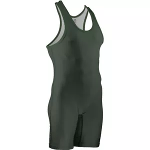 Cliff Keen Relentless Wrestling Singlet - Dark Green - Picture 1 of 1