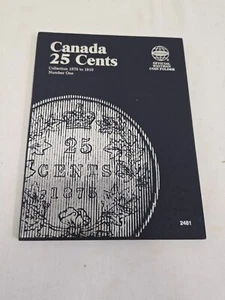 Whitman Folder Monete 2481 CANADA 25 Centesimi 1870 - 1910 Volume 1 Album/Libro - Foto 1 di 7