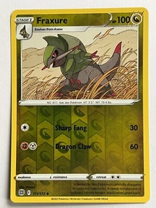 Fraxure 111/172 Reverse Holo Uncommon Brilliant Stars Pokemon - Picture 1 of 8