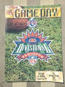 Gameday Magazine January 3, 1998 New England Patriots at Pittsburgh Steelers - Picture 1 of 6