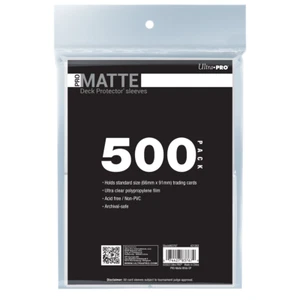 Ultra PRO 500 Ct Matte Standard Deck Sleeves Trading Cards Protector Organizer - Picture 1 of 13