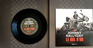 JOHNNY HALLYDAY Le Bol d'or 45 tours mono face neuf + livre 224 pages rare - Imagen 1 de 3