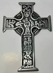 Vintage Celtic Cross Aluminum and zinc wall hanging. Heavy! - Picture 1 of 8