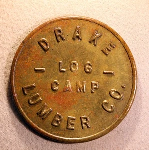 SCARCE Florida lumber token - Drake Lumber Co., 10¢, Big Pine Key, Fla. - Picture 1 of 2