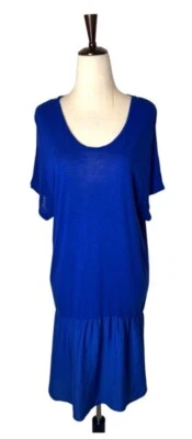 Anthropologie Dolan Left Coast Dress Women Small Blue High Low Tunic Preppy - Image 1 of 4