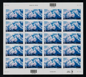 2001 80¢ Scenic American Landscapes, Mount McKinley #C137 Pane of 20, MNH - Picture 1 of 1