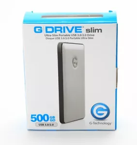 G-Technology G-DRIVE Slim USB-3.0 Portable Hard Drive 500GB - EC - Picture 1 of 3