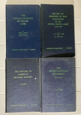 Set of 4 Department of the Army Pamphlet 1955-1956 Flexi-Board Softcovers Foto 1 de 4