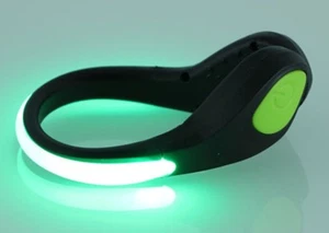 (1 PAIR) LED SHOE Light glow CLIPS for night safety leg running walking jogging - Picture 1 of 20