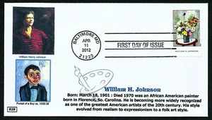 USA, SCOTT # 4653, GLEN FDC COVER FLOWERS & PORTRAIT PAINTING BY WILLIAM JOHNSON - Picture 1 of 1