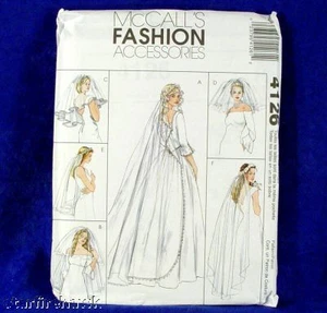 McCall's 4126 Patrones de Costura de Velo de Novia 6 Diseños LARGO a CORTO NUEVO Sin Cortar - Imagen 1 de 1