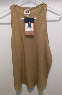 Camiseta sin mangas The North Face ajuste estándar Dune Sky caqui piedra gofre NUEVA Foto 1 de 4