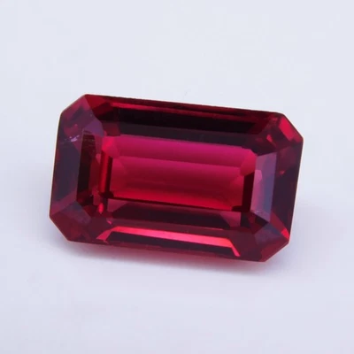 7.60 Ct Natural Mogok Red Ruby Radiant Cut Certified Loose Gemstone - Image 1 of 4