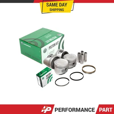 Pistones con anillos para 89-92 Mitsubishi Eclipse Eagle Plymouth 2,0 L 4G63 Foto 1 de 4